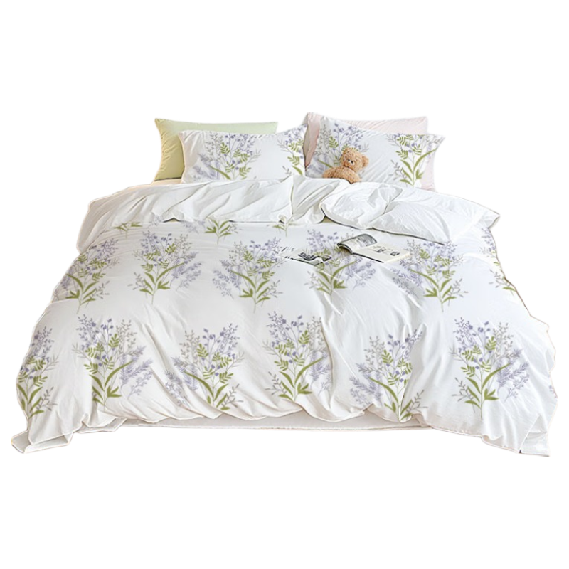 Wuyinliangpin Disposable Four-Piece Set, Antibacterial Bed Sheet, Duvet Cover, Pillowcase, Bed Sheet for Travel, Hotel Bedding, Sleeper Cab