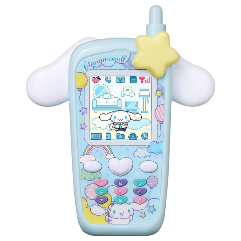 BANDAI Sanrio Cinnamoroll Mobile Phone Shaped Electronic Pet Toy for Girls Birthday Gift