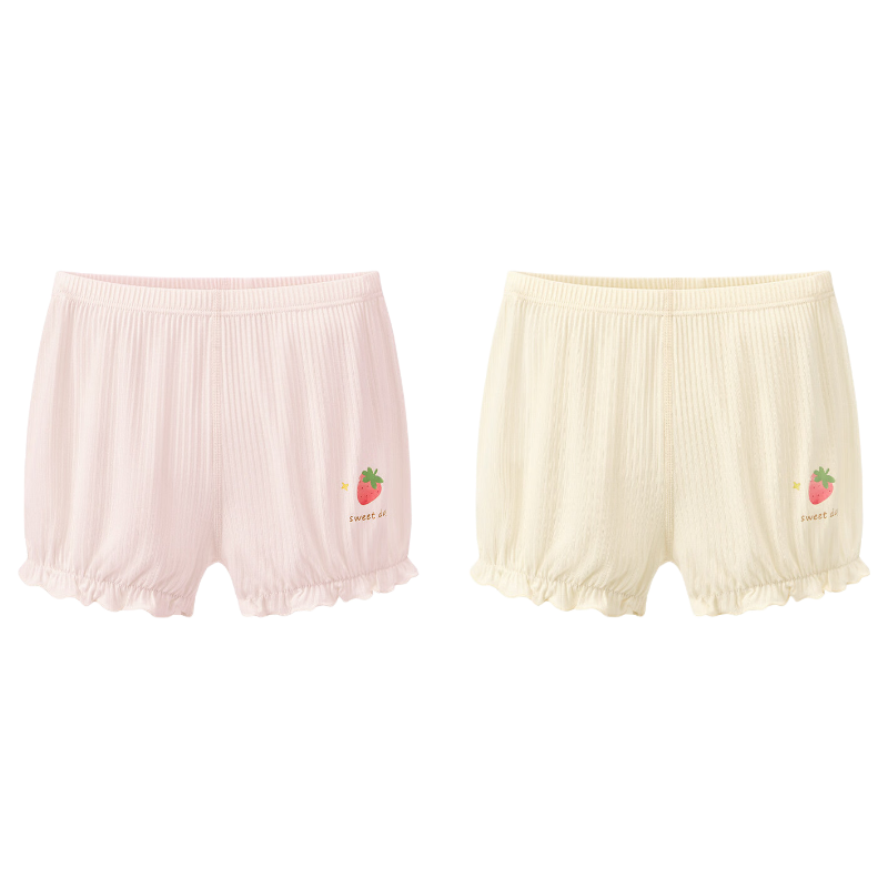 Nido Bear Children's Safety Shorts Girls Summer Thin Modal Underwear Anti-Exposure 2-in-1 Leggings