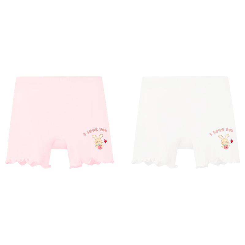 Nido Bear Girls' Safety Underwear Anti-Exposure Baby Boxer Briefs Children's Four-Point Shorts