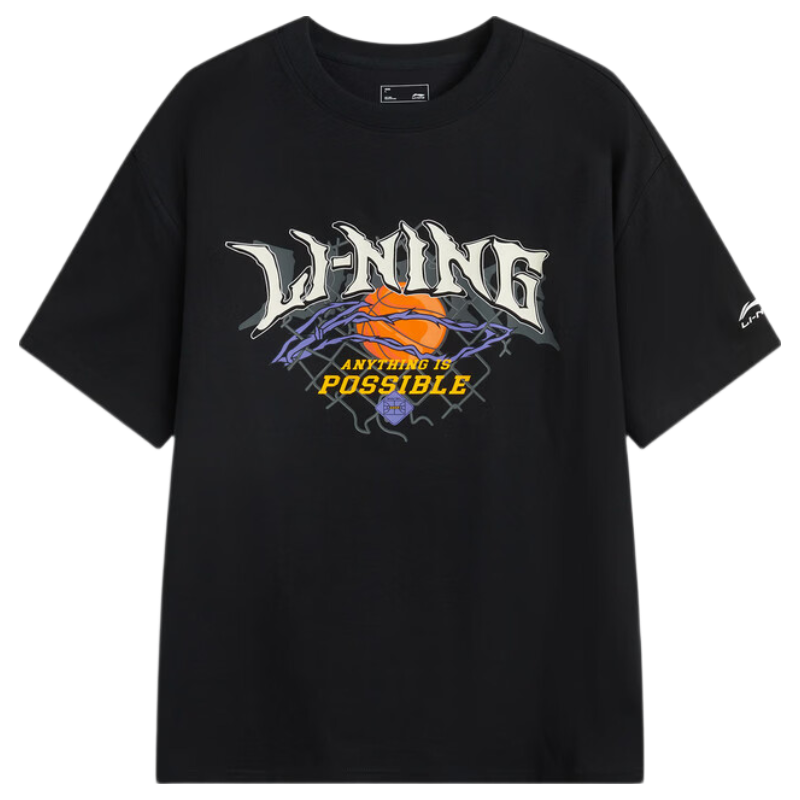 LI-NING Men's Cooling Breathable Comfortable Sports Short Sleeve Summer Lightweight Sports T-Shirt Fashion Casual Classic Versatile Tee