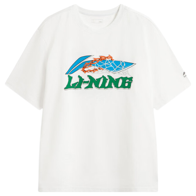 LI-NING Men's Cooling Breathable Comfortable Sports Short Sleeve Summer Lightweight Sports T-Shirt Fashion Casual Classic Versatile Tee