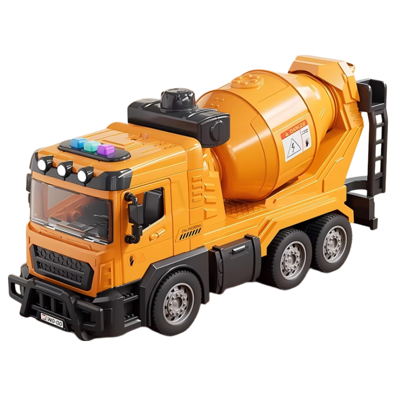 Mabao Twin Electric Concrete Mixer Truck Toy Cement Tanker Model Large Engineering Vehicle for Boys Ages 3-6 2-Pack