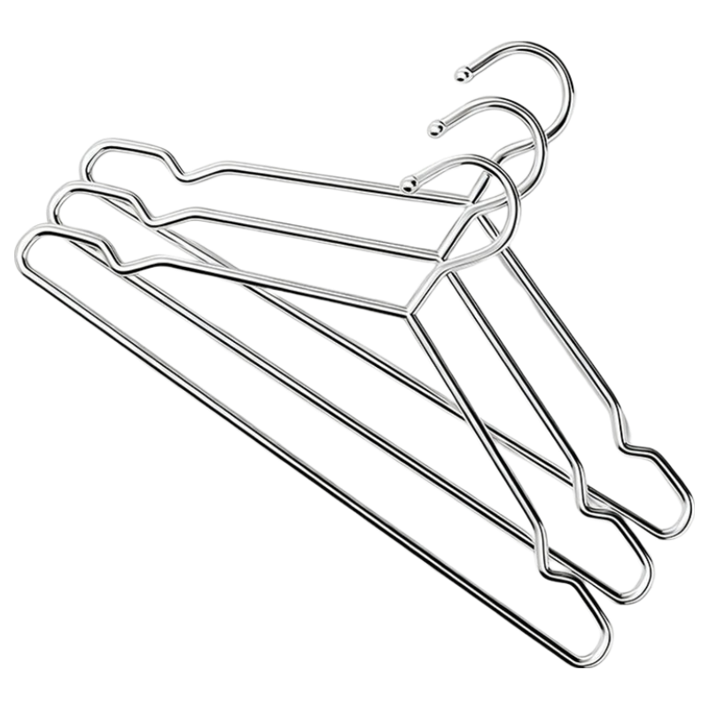 Hakkai Stainless Steel Non-Marking Shoulder Protection Household Clothes Hanger Thickened Drying Rack Clothes Hook