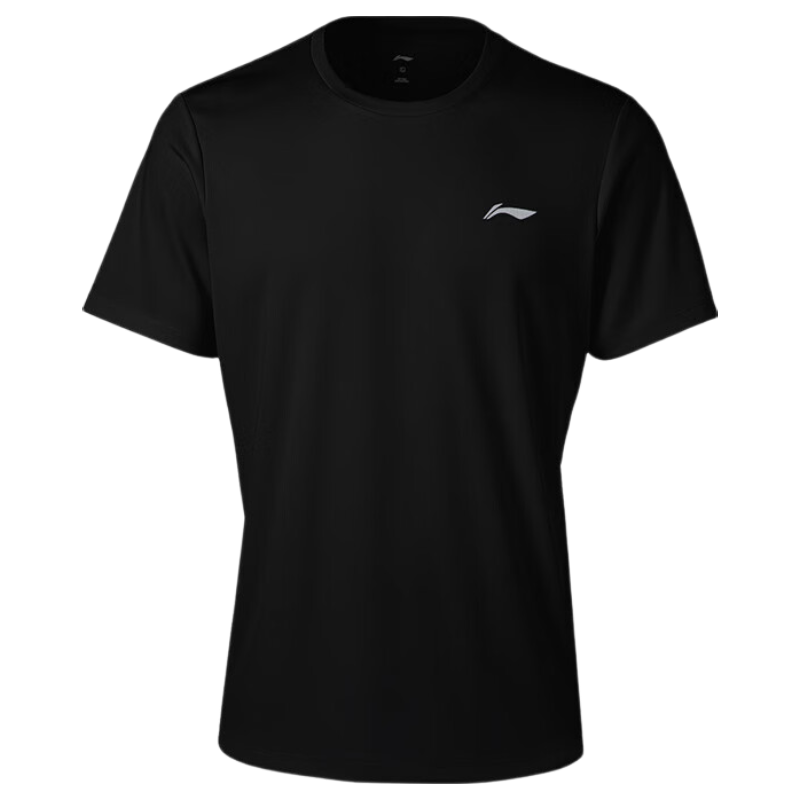LI-NING Quick-Dry Technology Lightweight Breathable Men's Short Sleeve Gym Running Ice Silk Casual Versatile Sports T-Shirt