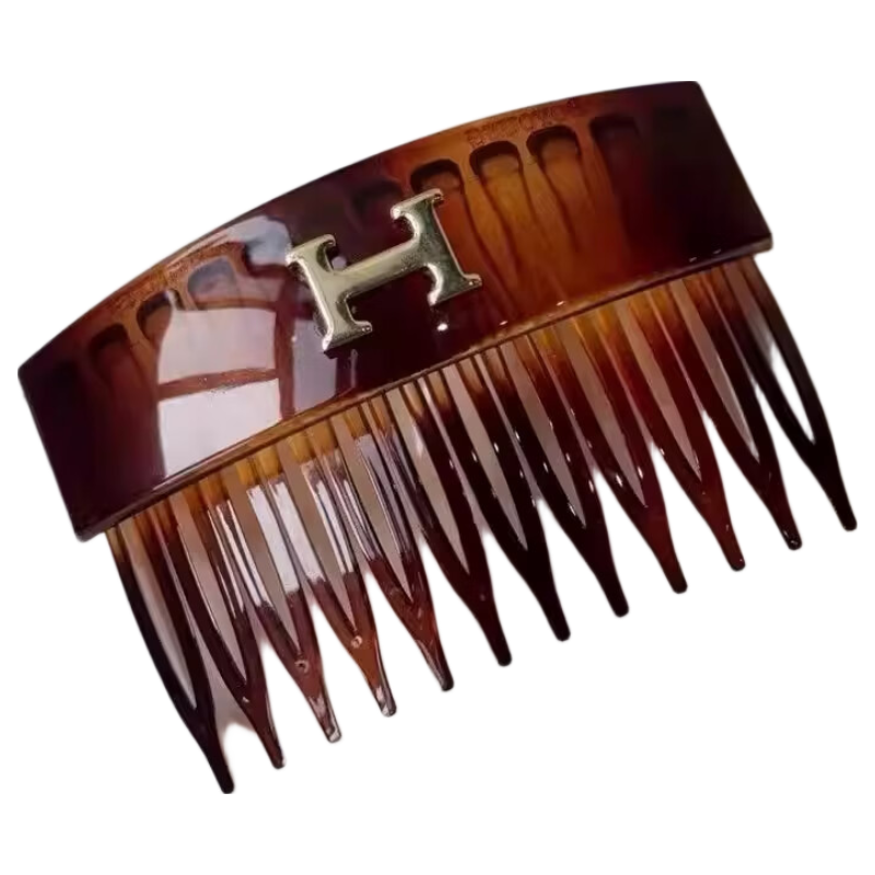 Jinglei Korean Dongdaemun Acetate H-Shaped Tooth Comb New Simple High-End Voluminous Princess Hair 520 Gift for Girlfriend