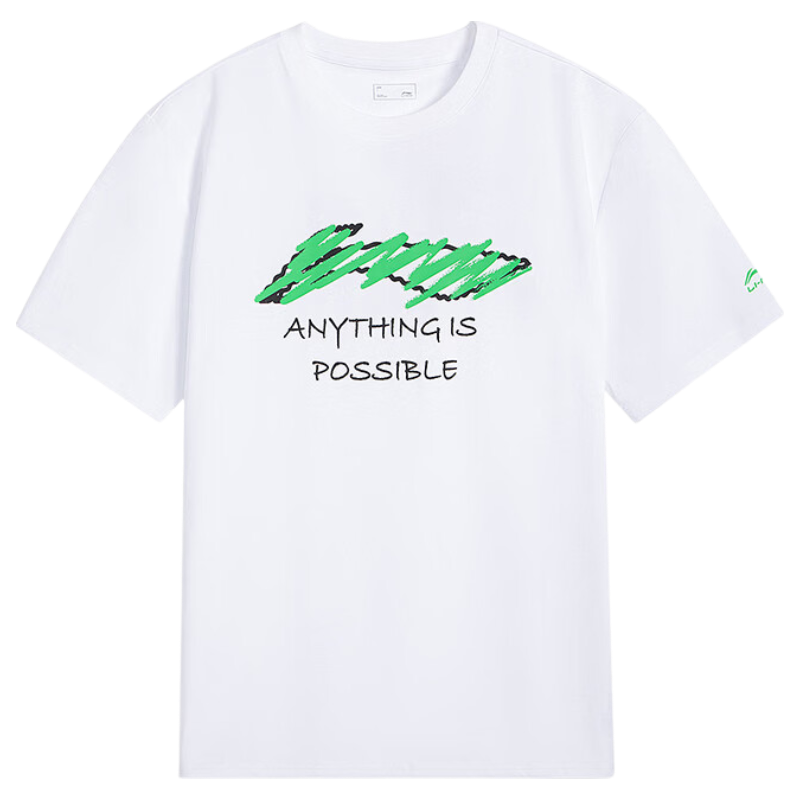 LI-NING Lightweight Breathable Men's Classic Casual Fashion Short Sleeve Running Fitness Sports T-Shirt