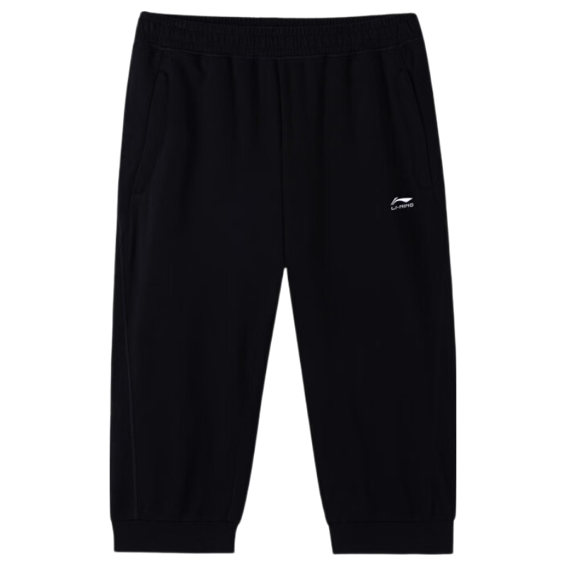 LI-NING Men's 3/4 Length Summer Lightweight Breathable Fitness Training Sports Shorts Casual Classic Versatile Pants