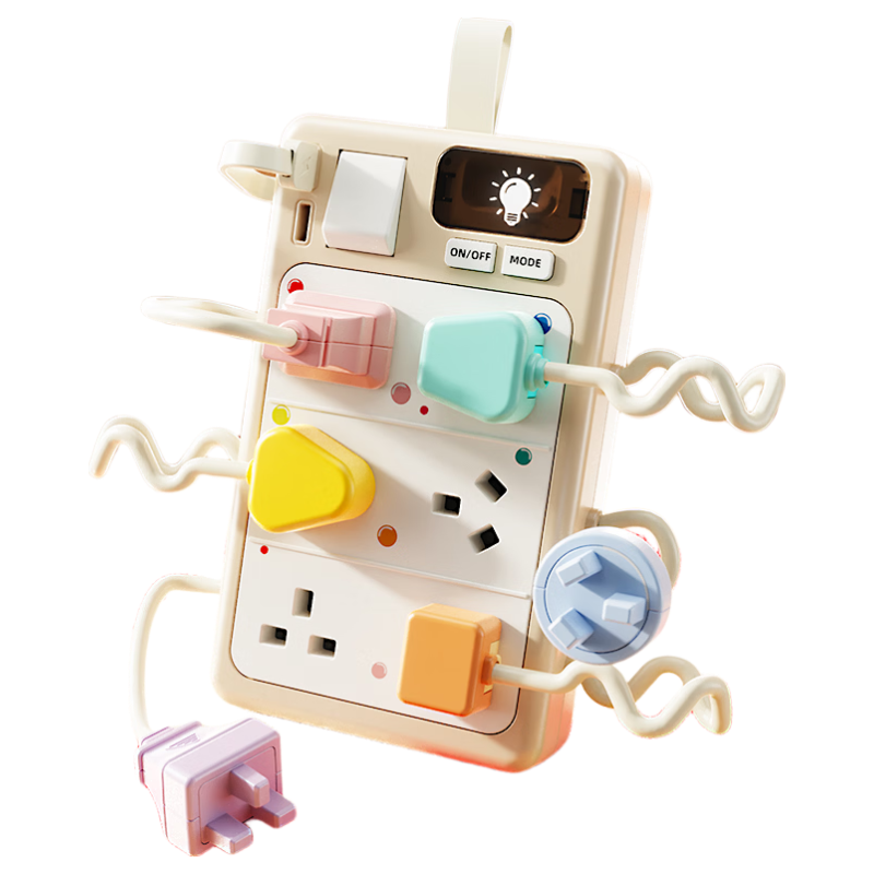 COOKSS Kids Educational Simulation Power Strip Busy Board Toy Educational Enlightenment Infant Intelligence Gift Children's Day
