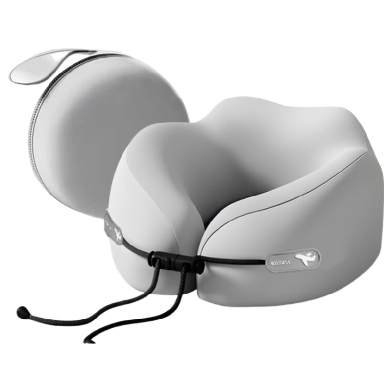 40,000 KM Memory Foam U-Shaped Neck Pillow Portable Foldable Travel Neck Pillow for High-Speed Rail, Airplane, Office, and Nap
