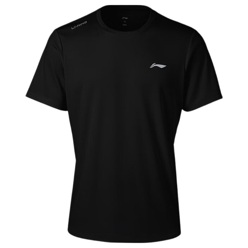LI-NING Moisture-Wicking Quick-Dry Breathable Sports T-Shirt Comfortable Professional Running Short Sleeve Men's Simple Casual Versatile Tee