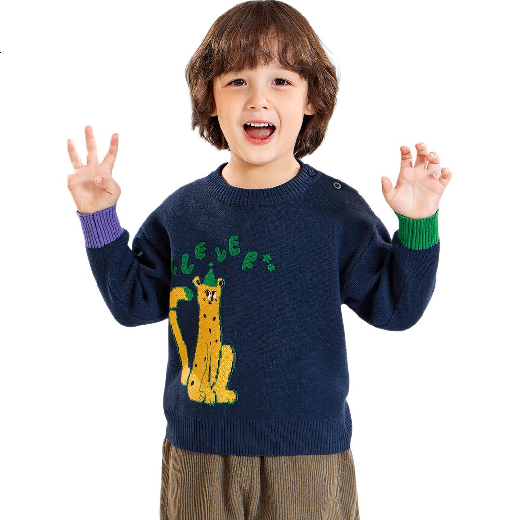 Ciciibear [Anti-Pilling Static Electricity], Ciciibear Boys' Sweater, Autumn And Winter Style, Baby Red Children's 2024 New Top, Winter Seaso
