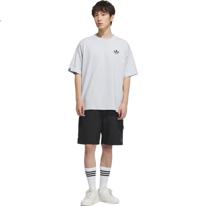 Adidas Trefoil Men's Short-Sleeve T-Shirt, CS SS TEE M Short-Sleeve T-Shirt JN1675, Light Blue, L