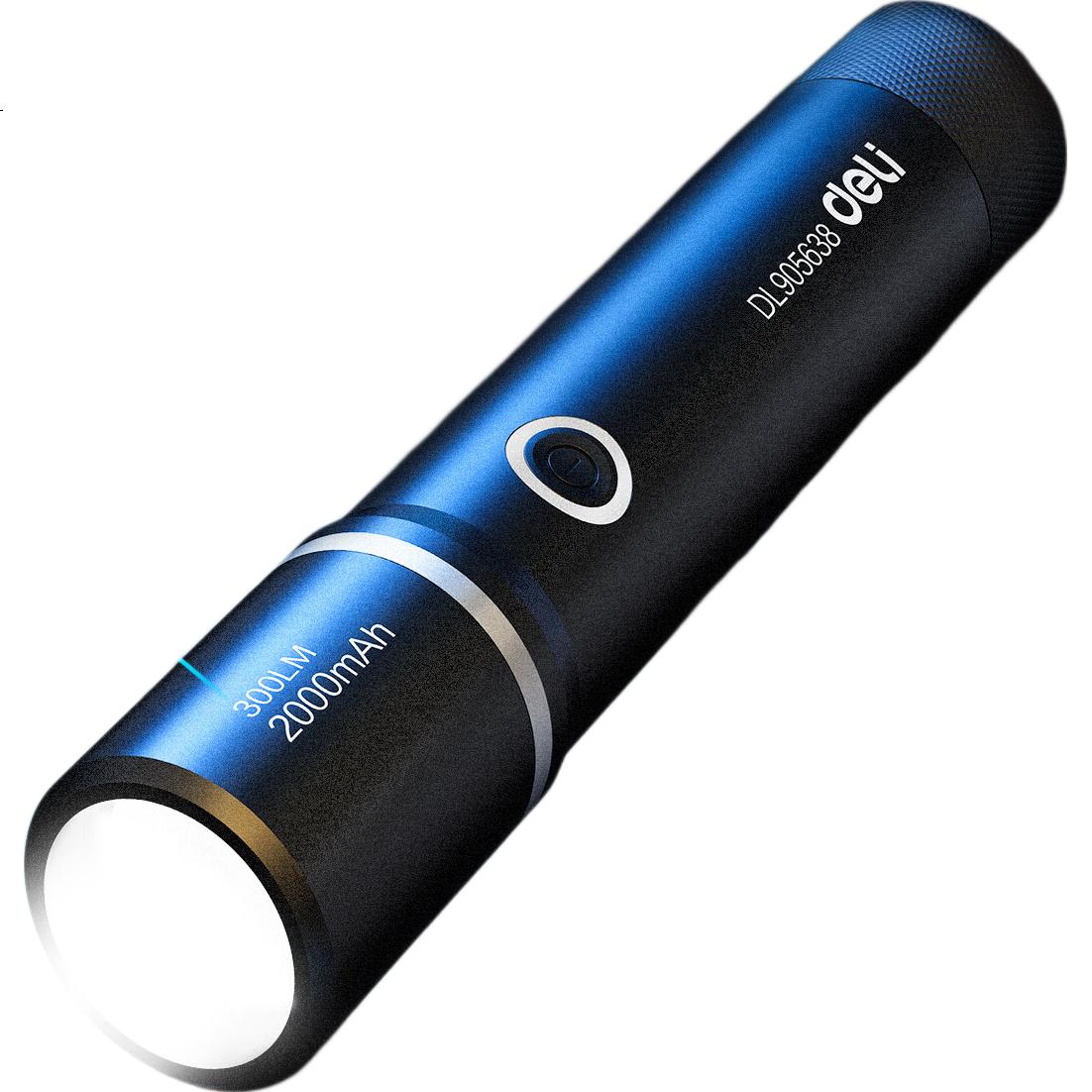 Deli Compact Flashlight, High Brightness, Outdoor Cycling, Camping, Long-Range, Long Battery Life, Wilderness Survival Light