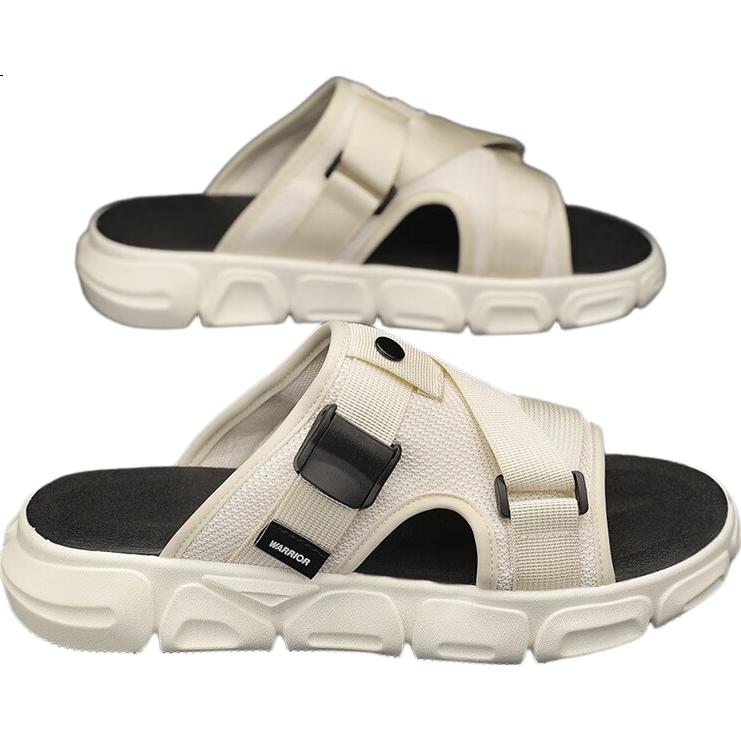 Huili Men's Sandals, 2025 Summer New Style, Breathable Thick-Soled, Versatile Outdoor Slippers, Casual Shoes for Men, Camouflage Black, Size 42