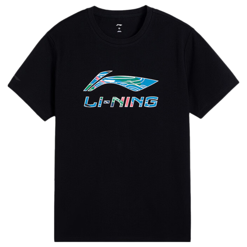 LI-NING Men's Breathable Comfortable Sports Lifestyle Short Sleeve T-Shirt Crew Neck Casual Simple Versatile Top