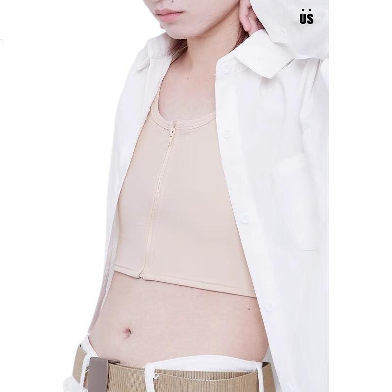 Caramella Bandeau Bra, Minimizing for Large Breasts, Les Style, Sexy T-Shirt, Ultra Flat, Chest Shaping, Anti-Bounce Vest, Cosplay Sports Bra for Wome