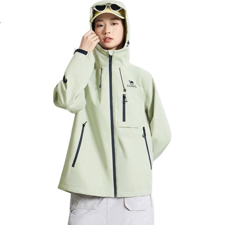 CAMEL Men's Functional Jacket, Spring Outdoor Windproof And Water-Resistant, Casual Versatile Couple Matching Outerwear, M35BW02061