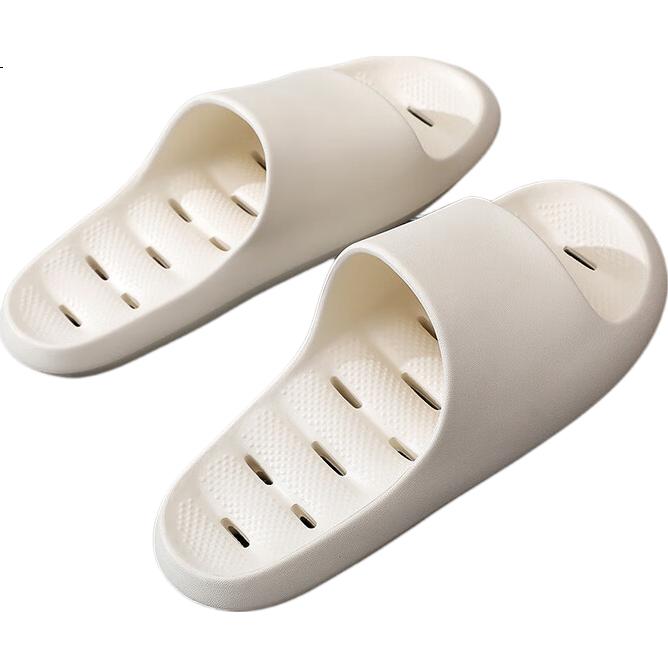 XGGC Couples Bathroom Slippers for Men, Summer Home Indoor EVA Non-Slip Quick-Drying Sandals, Black, Size 40-41