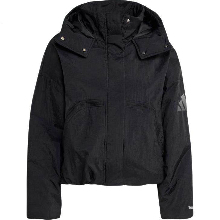 Adidas Women's Sportswear Series W CITY TECH JKT Short Cotton Jacket JW1886 Black 2XL