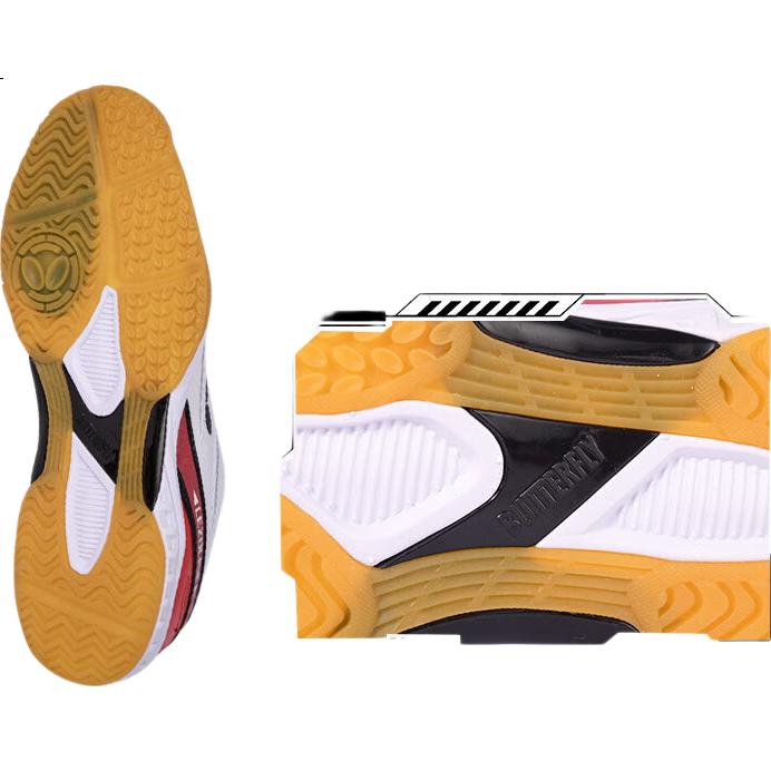 BUTTERFLY BUTTERFLY Table Tennis Shoes TC-2 Professional Breathable Unisex Table Tennis Sports Shoes White And Red Size 42