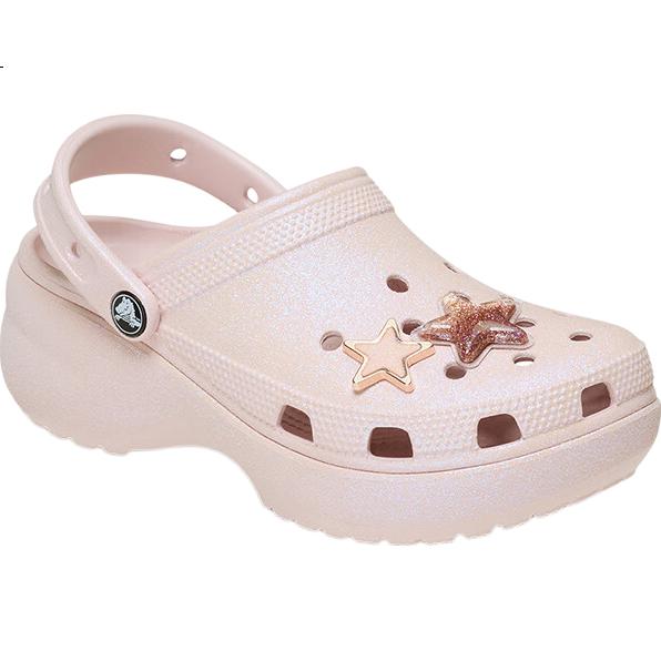 CROCS Classic Shiny Star Cloud Clog Shoes | 211734 Quartz Pink - 6UR 36/37 (230mm)