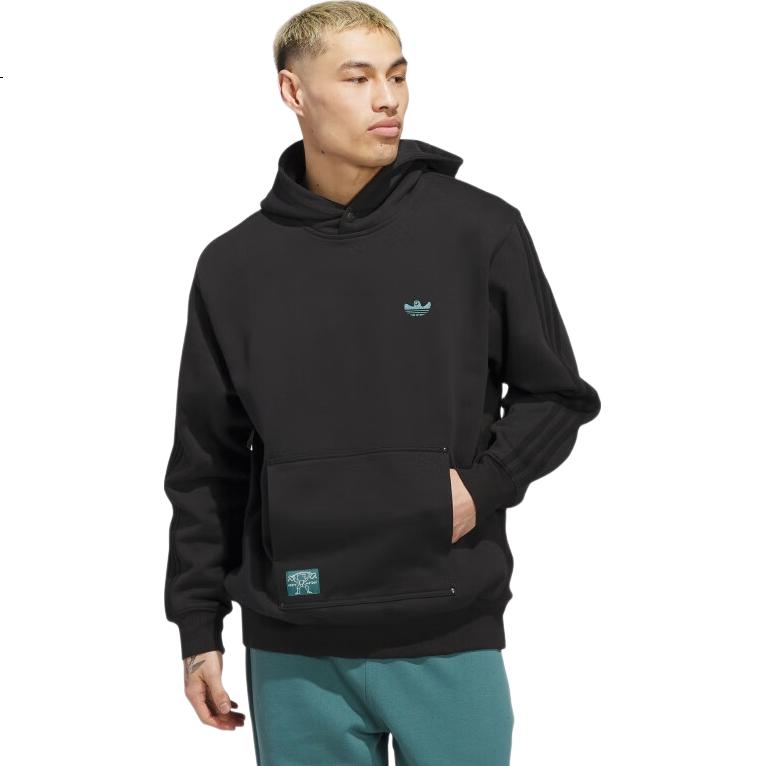 Adidas Trefoil Series, Men's SHMOO H HOOD Hooded Sweatshirt JX5445, Black, M