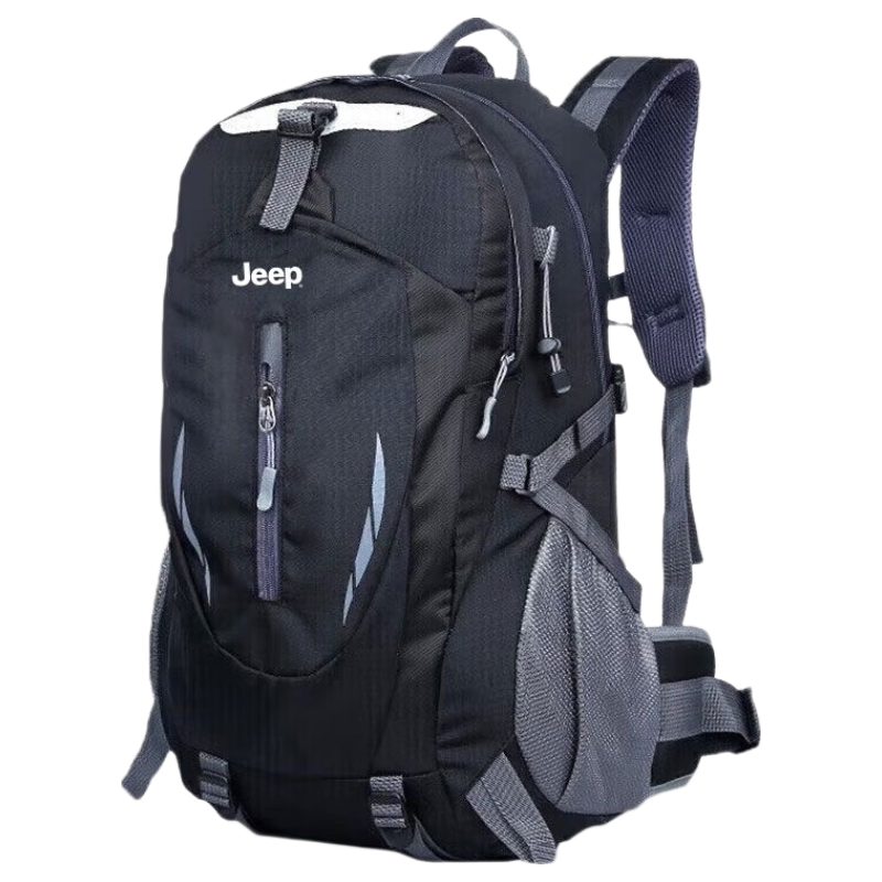 JEEP Men's Backpack Outdoor Professional Hiking Mountaineering Multifunctional Large Capacity Lightweight Water-Resistant Travel Bag