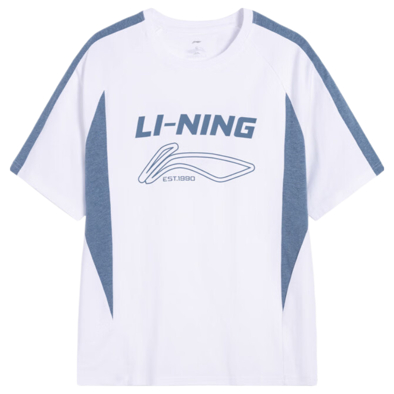 LI-NING Breathable Lightweight Sports T-Shirt Men Classic Fashion Casual Short Sleeve Running Fitness Top