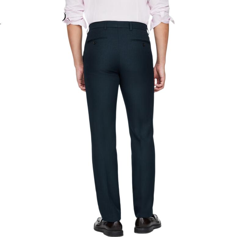 G2000 [Anti-Static] Spring And Autumn Mall Matching Business Commute Soft Comfortable Formal Dress Pants, Indigo Blue, Size 29