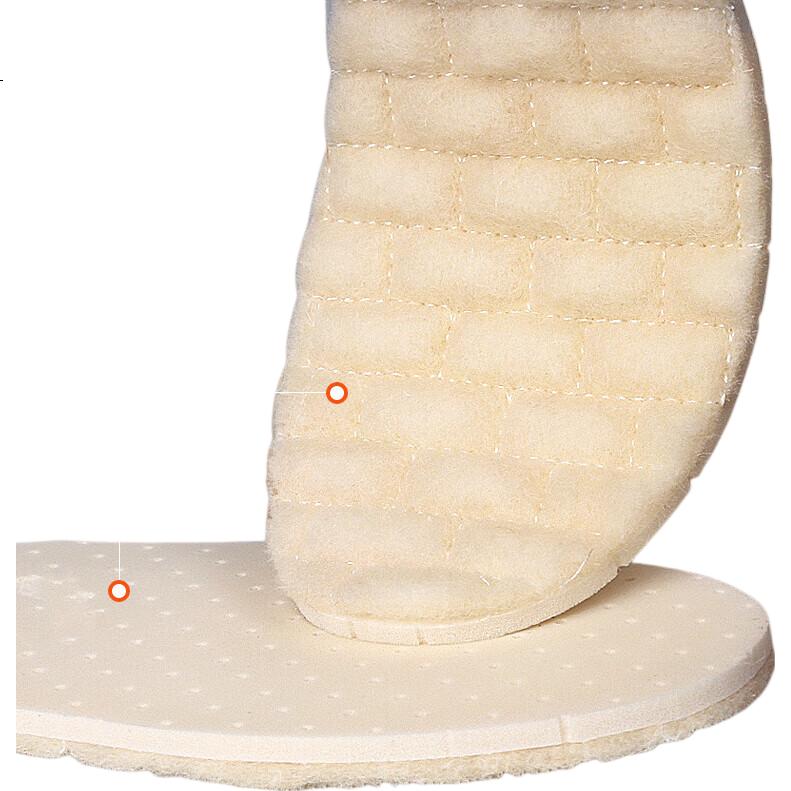 FOOTOPPO Wool Latex Children's Warm Insoles, Winter Cold-Proof Thickened Wool Shoe Insoles, Autumn And Winter Fleece-Lined Soft-Bottom Wool Shoe Insoles for Winter