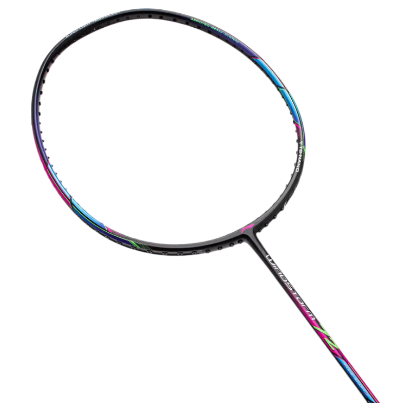 LI-NING WS72 Black Ultra-Light 6U Badminton Racket Offensive and Defensive Single Racket Pre-Strung AYPT437-6