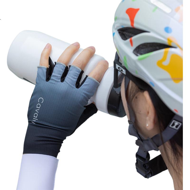 Cavalry Bicycle Gloves, Windproof Half-Finger Mountain And Road Bike Gloves, for Men And Women, Spring And Summer Sports Fitness Cycling, Size S