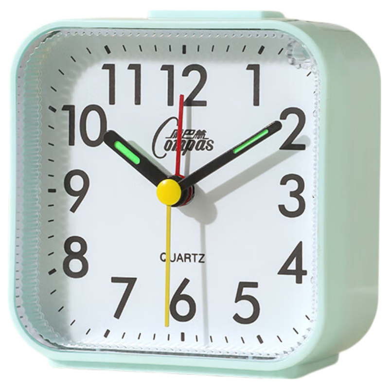 Compas Children's Desk Alarm Clock, Quartz Clock for Students' Wake-Up Aid, Simple Bedroom Bedside Timepiece, 2334 Blue New Year Gift, Back-To Seaso