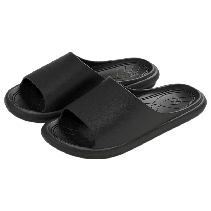 Miiow Men's Summer 2026 New Indoor Bathroom Non-Slip EVA Slippers Women's Black Size 41-42