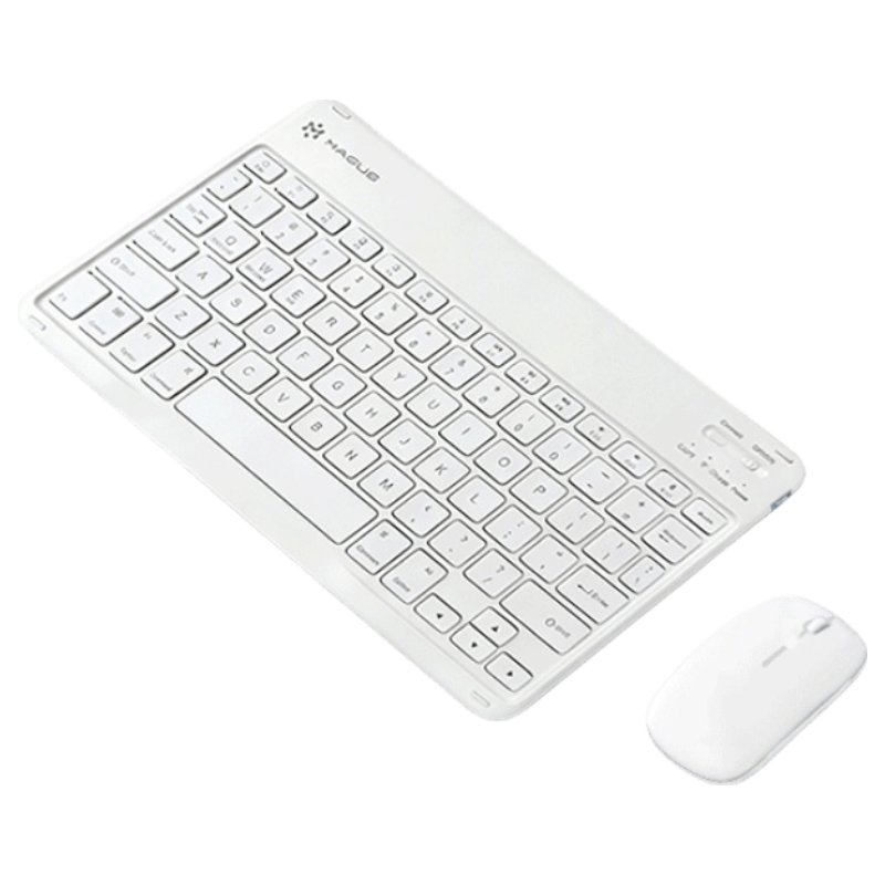 MAGUS Bluetooth Keyboard for Xiaomi Pad 8/8 Pro, Xiaomi Pad 7/7 Pro/6/6 Pro, Redmi Pad SE/Redmi KPad Portable Wireless Bluetooth Keyboard Set White