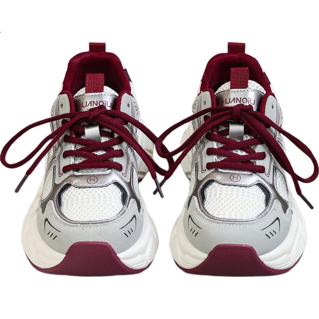 Global Casual 2024 New Mesh Dad Shoes for Women Korean Style Popular Student Shoes Fashionable Versatile Thick-soled Sneakers
