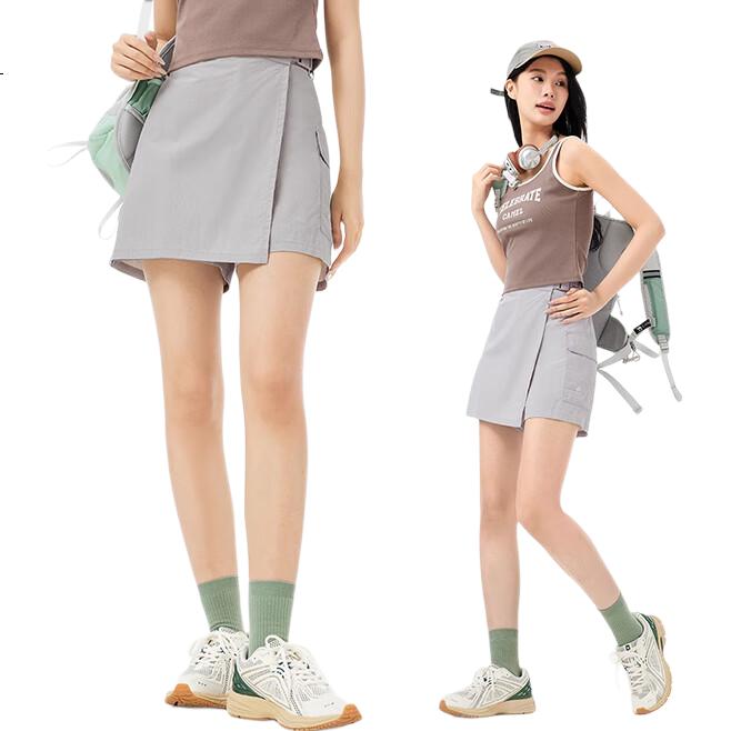 CAMEL Outdoor Quick-Dry Sports Skort for Women, Summer Elastic Ice-Cool Breathable Quick-Dry Skort