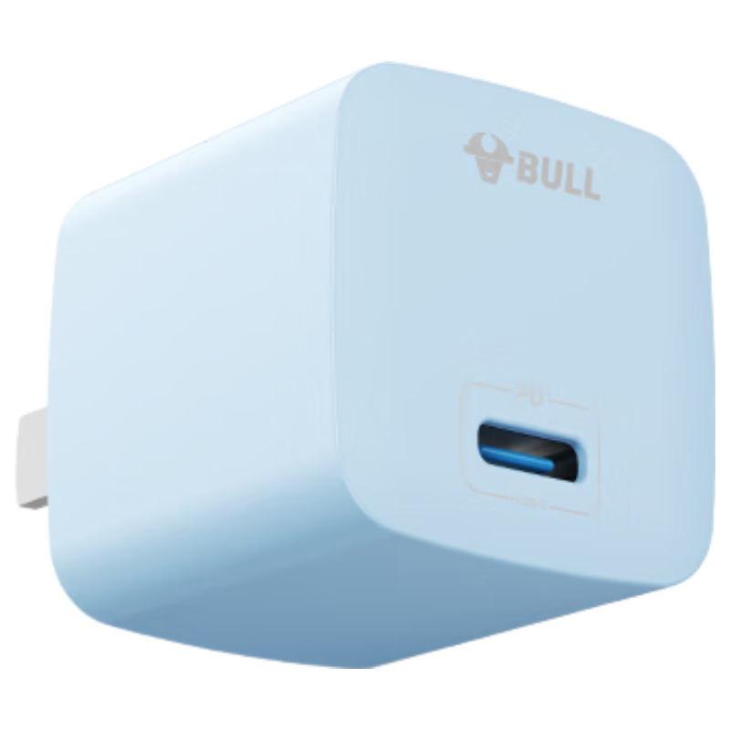 BULL Apple Fast Charger GaN Original PD20W Charging Head for iPhone 16/15/14/13 - Yuanfeng Blue