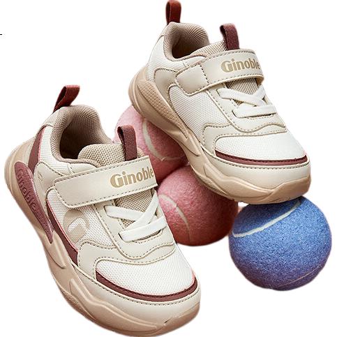 Ginoble Kids Walking Shoes 25 Autumn Boys and Girls Baby Functional Shoes Breathable Versatile Toddler Shoes GW1803 Sky Pink