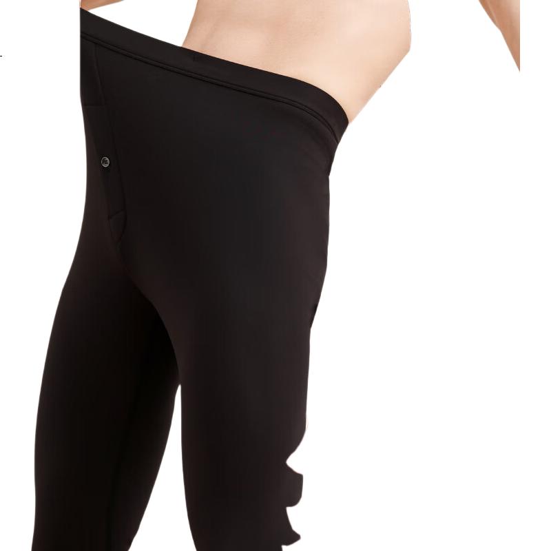 Dindingsheep 25 Autumn Winter New Cashmere Thermal Pants Thick Men's Autumn Trousers Heating Cold-Proof Black Base Layer Windproof Pants