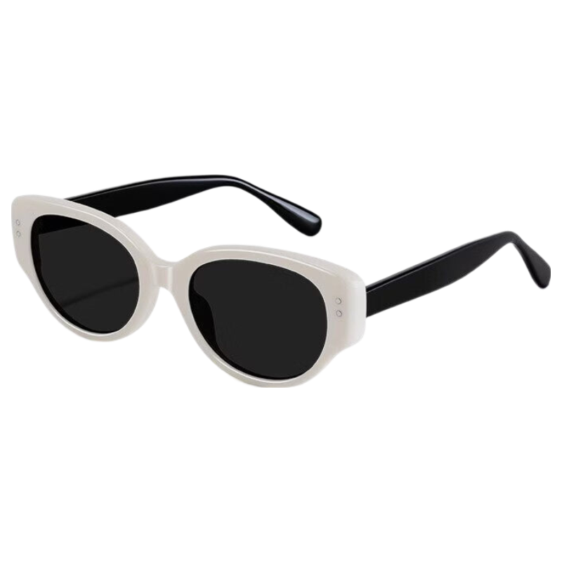 Siwangongli Retro Cat-Eye Polarized Glasses for Women, High-End Narrow Frame Sunglasses, UV Protection, Sun Protection, Shade Glasses