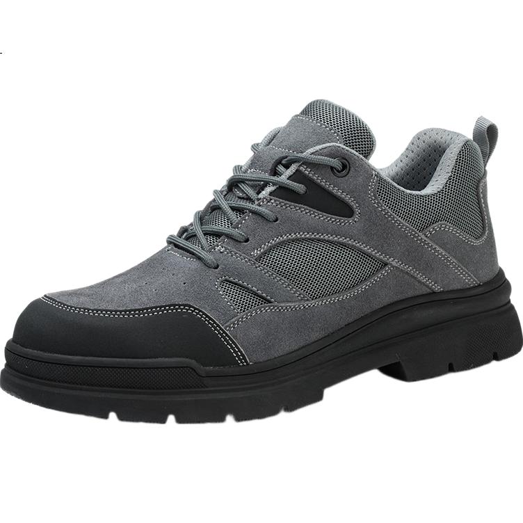Dinggu Men's Labor Protection Shoes New Four Seasons Anti-Odor Anti-Smash Anti-Puncture Steel Toe Construction Safety 1115huibu45