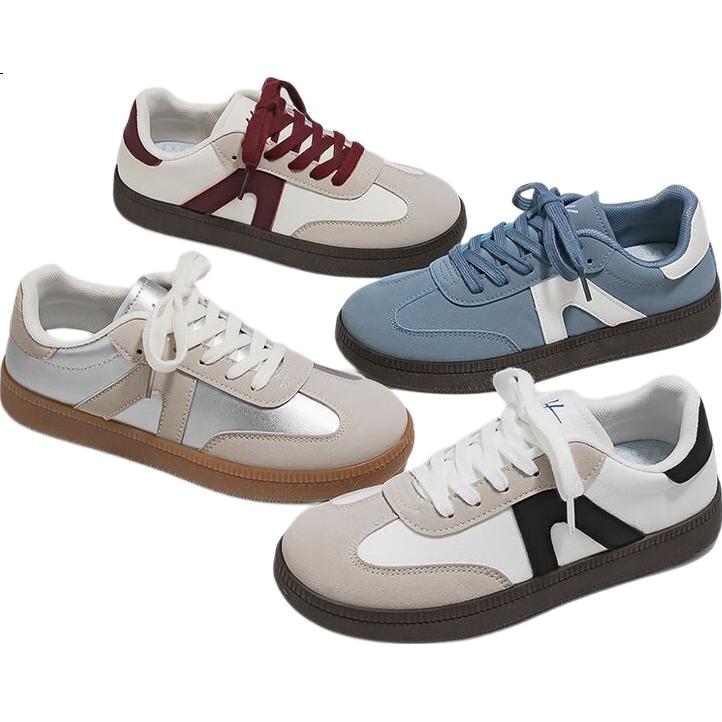 Global Blue Vintage German Trainer Women 2026 New Spring Summer Versatile High-Value Commuter Shoes