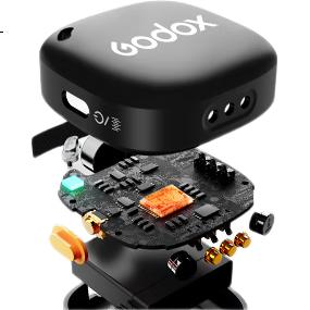 Godox C01 Wireless Lavalier Microphone Outdoor Interview Vlog Live Recording Noise Reduction Sound Card Mini Lapel Microphone CO1 RX [Single Receiver]