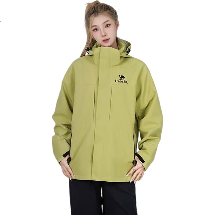 CAMEL Outdoor 3-in-1 Softshell Jacket Unisex 2025 Windproof Waterproof Hiking Mountaineering A35CA45253 XL