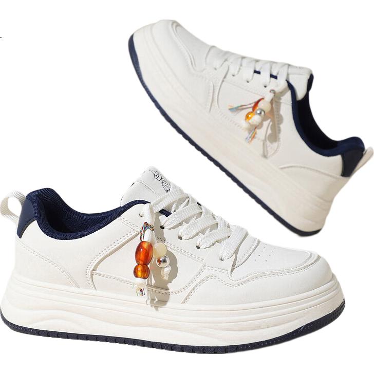 MEXICAN Women's Skateboarding Shoes White Casual Sports Dad Sneakers Size 40 Milan