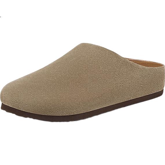 Bata Women's Shoes, Spring Autumn Winter British Style Cowhide Leather Comfortable Slip-On Mules AYR22AH5