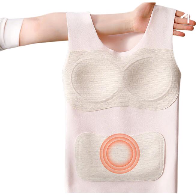 GUJIN Girls' Developmental Warm Vest, Thermal Underwear for Elementary and Middle School Students, Girls' Bra 3-Pack