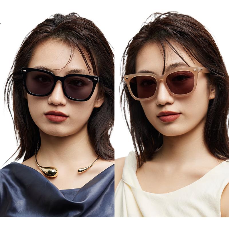 LOOK Sunglasses UV Protection Vintage Small Square Frame Red Bean Style Unisex Sun Glasses Back to School Christmas Gift